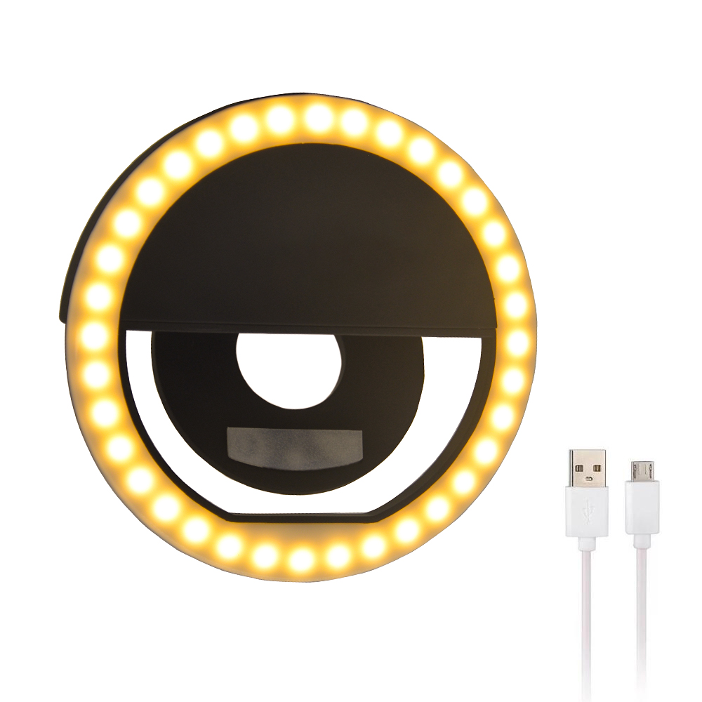 L04 Selfie Ring Light 250mAh Rechargeable Portable Clip-on S