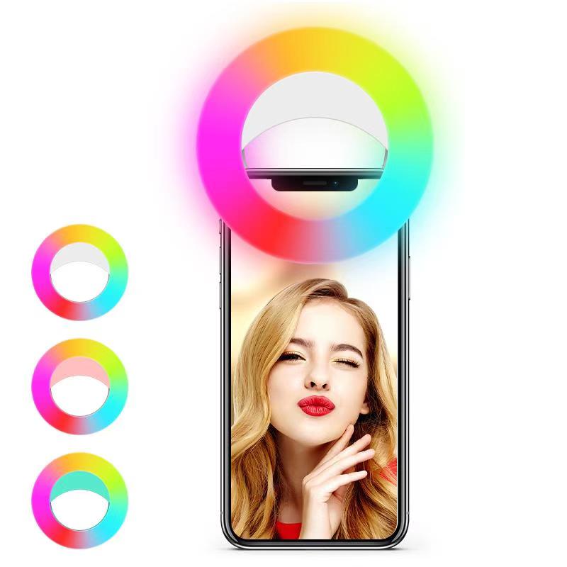 L05-P RGB Dimmable LED Ring Light mini LED RGB Selfie Ring L