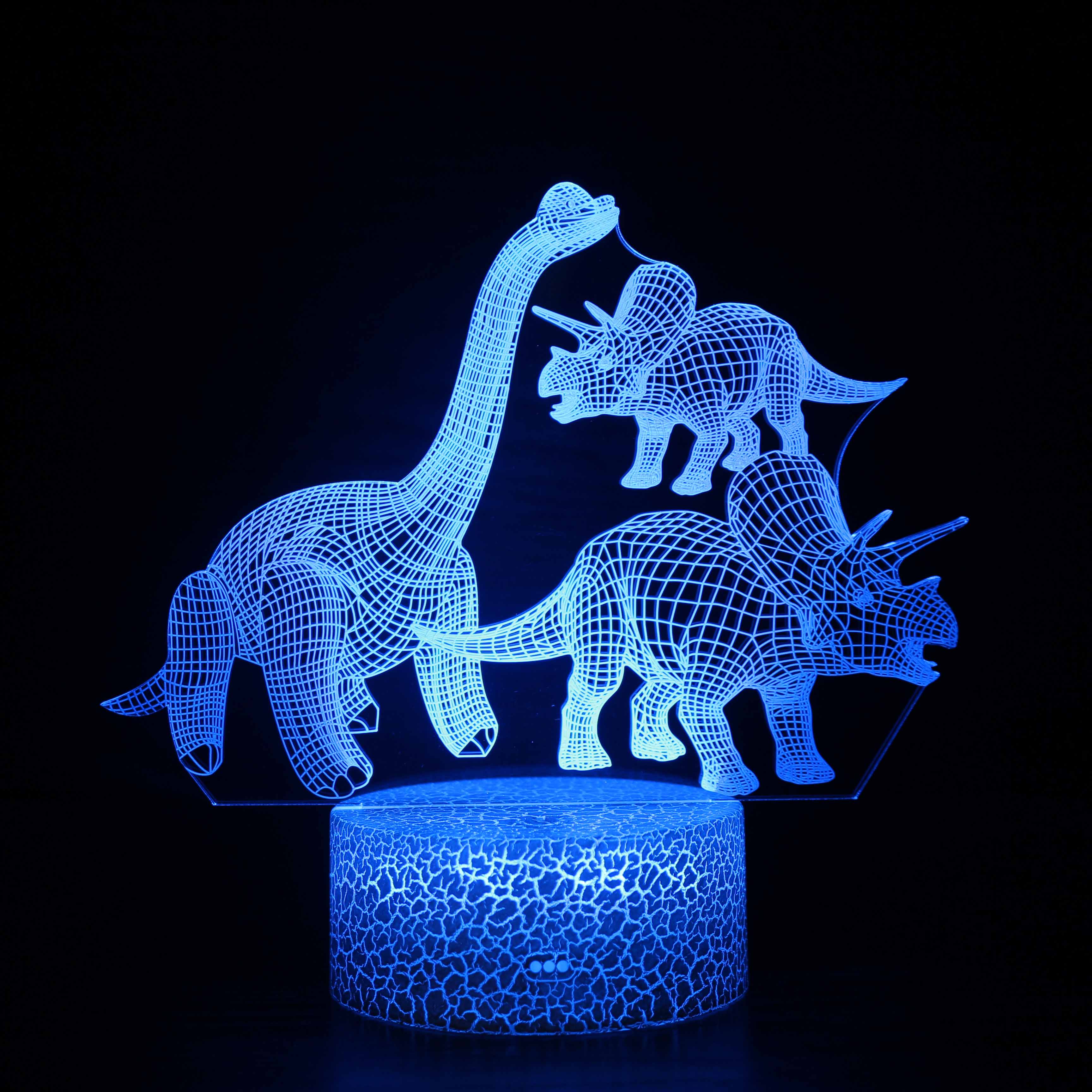 KL-YD Dinosau 3d kids light night acrylic 3d led lights nigh