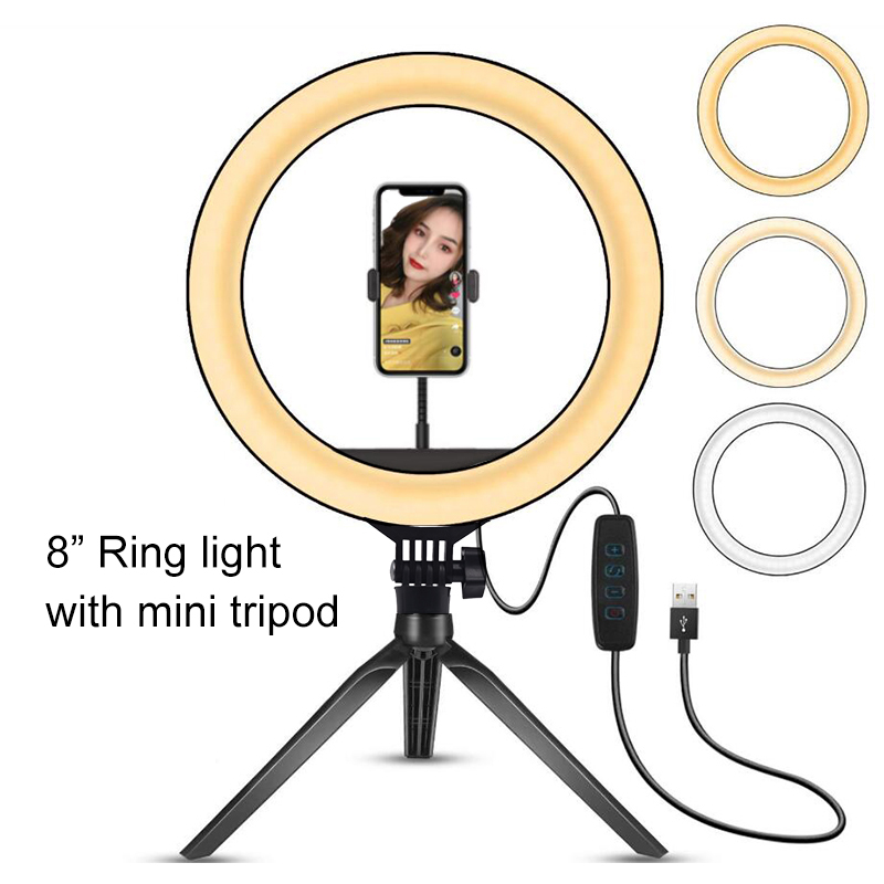 KL-FC-20/26 Dimmable Ring LED lamp Studio Camera LEDs Phone 