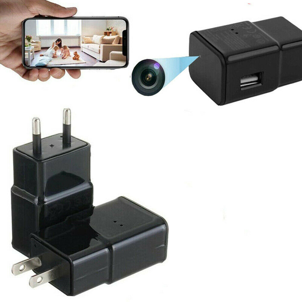 1080P hidden WiFi USB Wall Charger Recorder Motion spy Camer