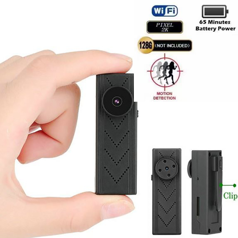 WIFI Button Clip Camera 4K/2K/1080P spy hidden camera